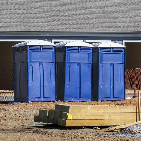 how can i report damages or issues with the porta potties during my rental period in Firth